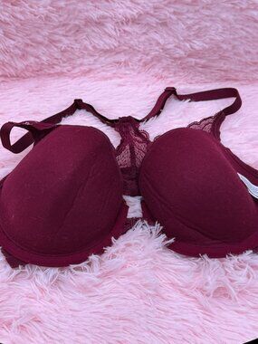 Target Maroon Front Clasp Bra